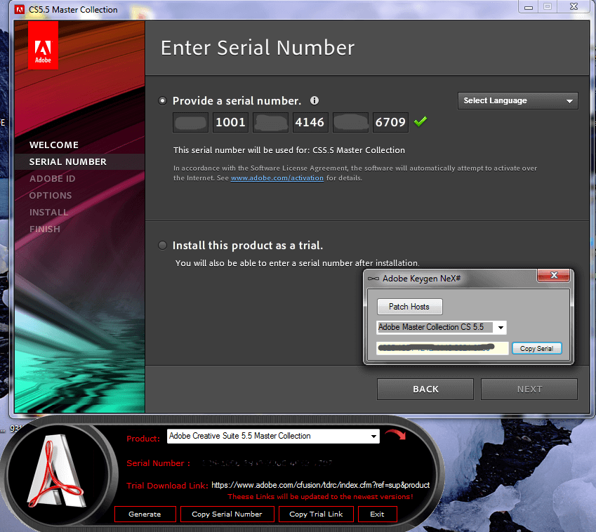 Adobe cs5 5 master collection activation