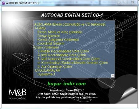 Autocad Türkçe Eğitim Seti