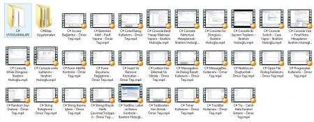 C# Video Eğitim Seti + Uygulamalar C# Video Eğitim Seti + Uygulamalar