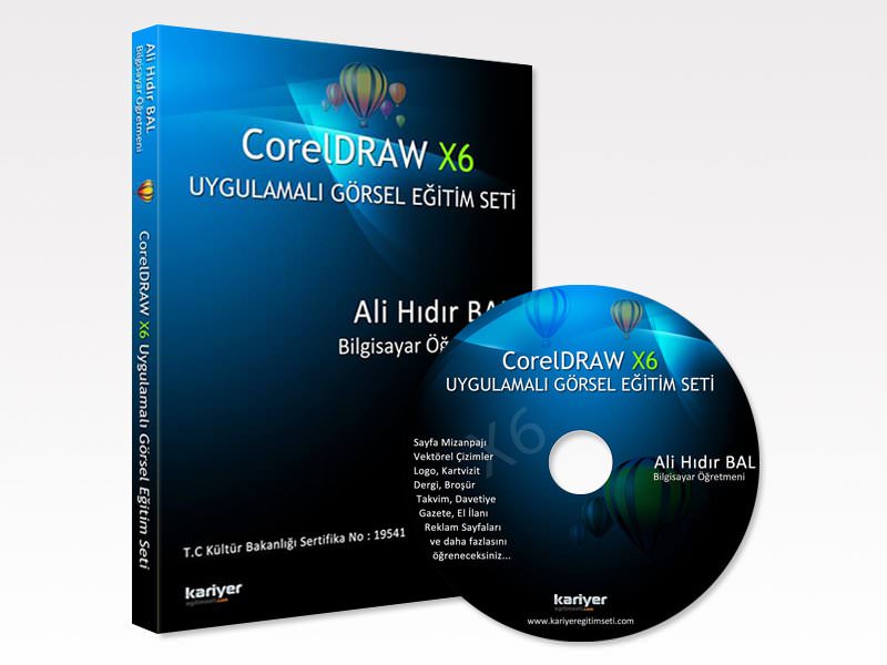 Corel Draw X6 2014 Eğitim Seti Türkçe indir