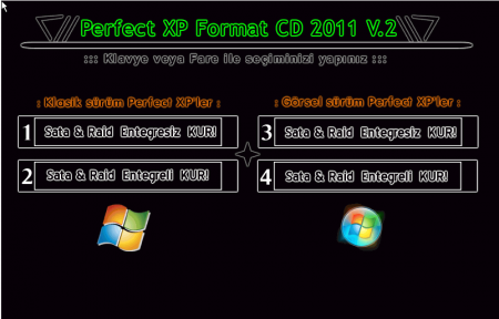 Perfect XP Format CD 2011 V.2 Full Tek Link