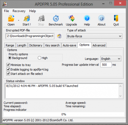 Advanced PDF Password Recovery Professional 5.0 Full
