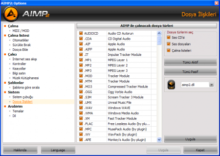 AIMP2 - MP3 Oynatma Programı İncelemesi