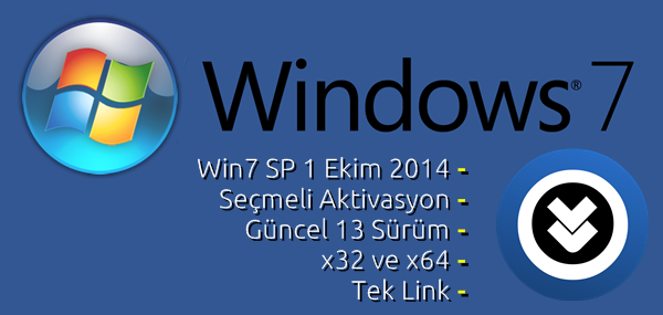 Windows 7 SP1 AIO (13in1) Ekim Güncel Windows 7 SP1 AIO (13in1) Ekim Güncel