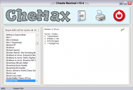 CheMax v16.4 - Oyun Hile Arşivi Programı