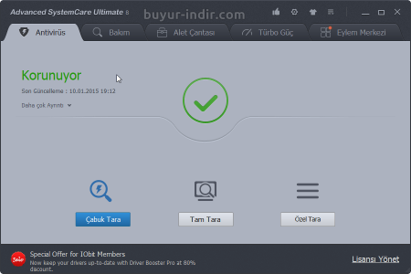 Advanced SystemCare Ultimate v11.2.0.83 Türkçe Advanced SystemCare Ultimate v11.2.0.83 Türkçe