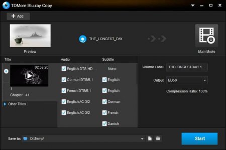 TDMore Blu-ray Copy v1.0