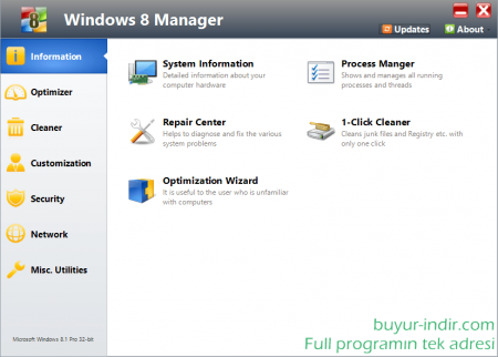 Yamicsoft Windows 8 Manager v2.2.7
