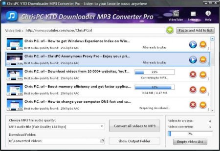 ChrisPC YTD Downloader MP3 Converter v1.25