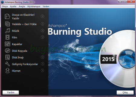 Ashampoo Burning Studio 2015 v1.15.3 Türkçe