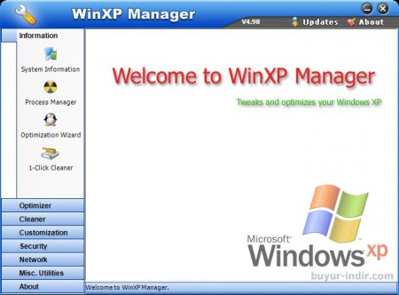 Yamicsoft WinXP Manager v8.0.1