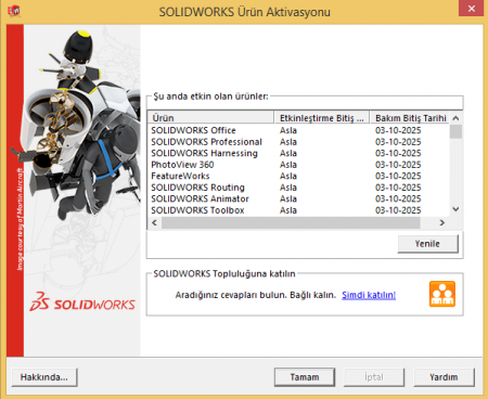 SolidWorks Premium 2015 SP4 Türkçe Full (x64)