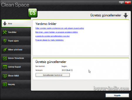Clean Space 2015 B3 Türkçe Full indir Clean Space 2015 B3 Türkçe Full indir