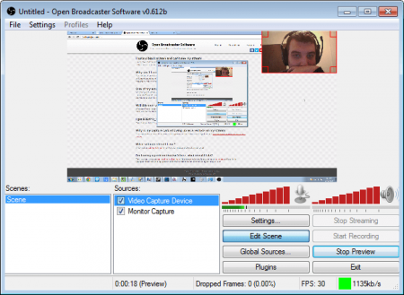 Open Broadcaster Software v0.625B