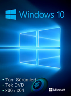Windows 10 Tüm Sürümleri - DVD - UEFI - (x86 / x64)