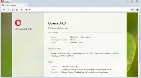 Opera v38.0.2220.31 Türkçe Katılımsız Opera v38.0.2220.31 Türkçe Katılımsız
