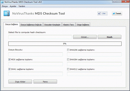 MD5 Checksum Tool v4.0 Türkçe Katılımsız