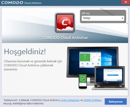 Comodo Cloud Antivirus 2016 Türkçe
