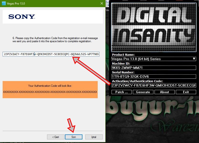 sony vegas pro 9 authentication code