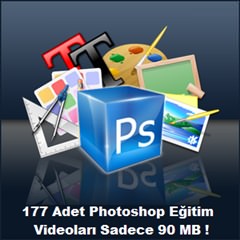 177 Adet Türkçe Photoshop Videolu Ders Anlatımı