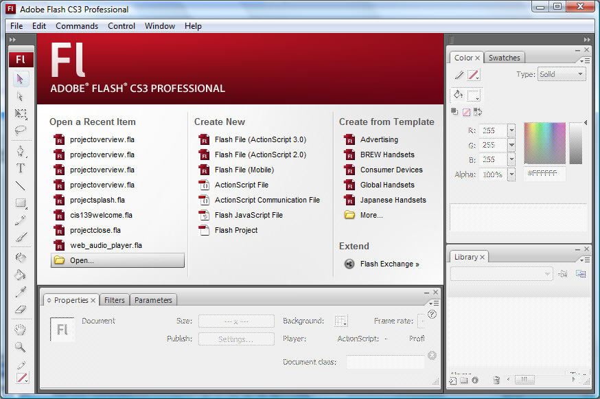 free serial key for flash cs3 professional